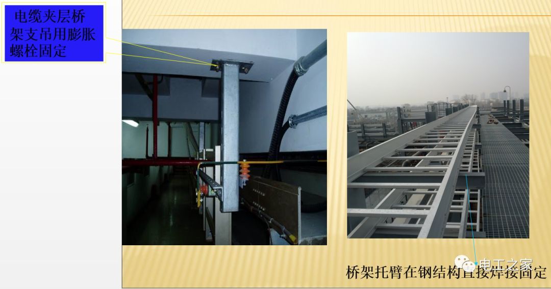 一條完成開關(guān)柜安裝，電纜橋架施工，電纜敷設(shè)及布線施工，照明配電箱施工