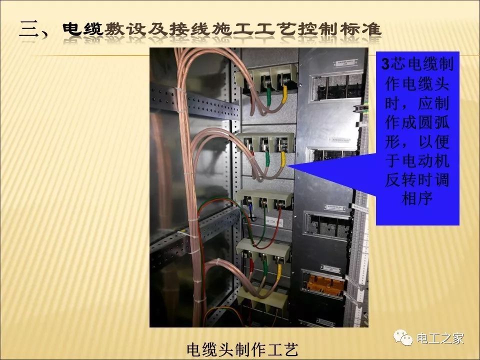 一條完成開關(guān)柜安裝，電纜橋架施工，電纜敷設(shè)及布線施工，照明配電箱施工
