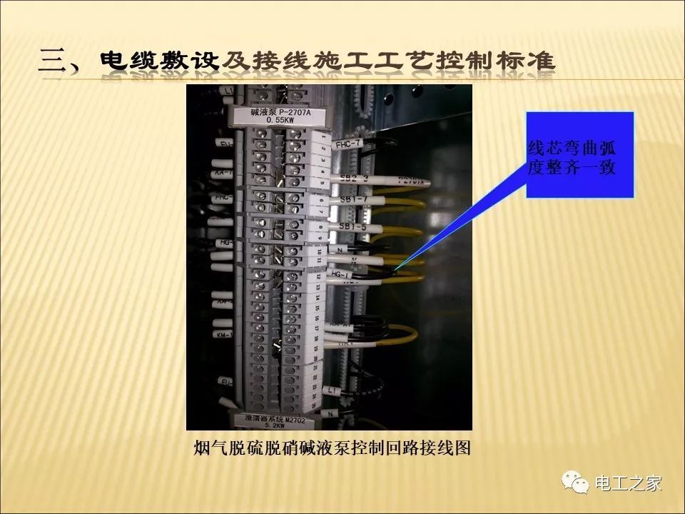 一條完成開關(guān)柜安裝，電纜橋架施工，電纜敷設(shè)及布線施工，照明配電箱施工