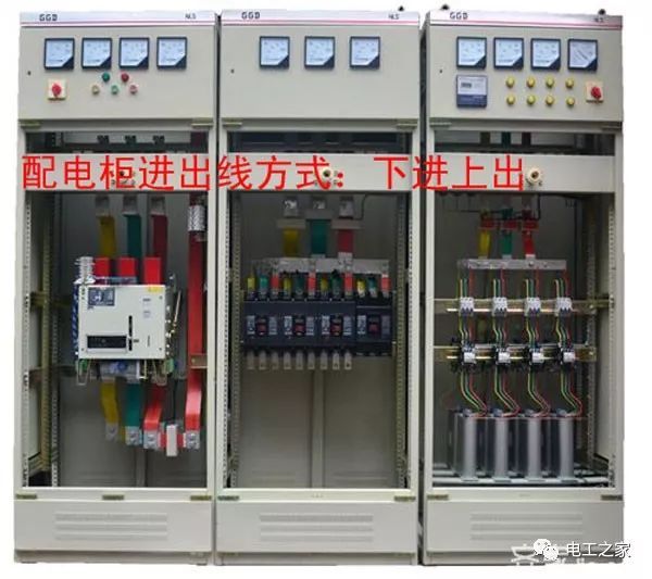 配電柜進線和出線原則:上入、下出、下入、上出、上入、上出、上入、上出、上入、下出