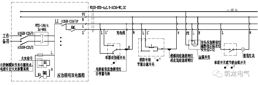 教你畫應急照明配電箱系統(tǒng)圖！